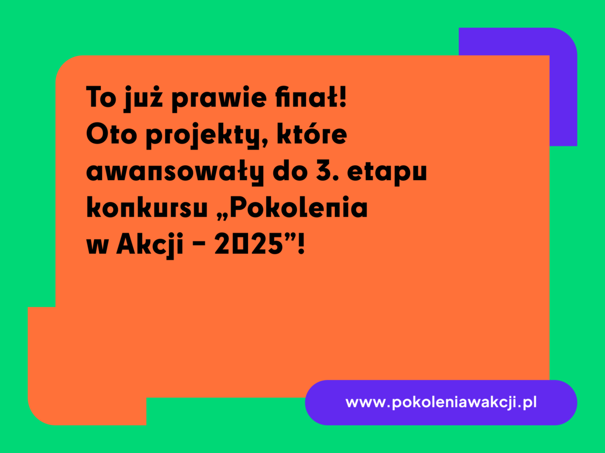 Projekty wybrane do III etapu Konkursu