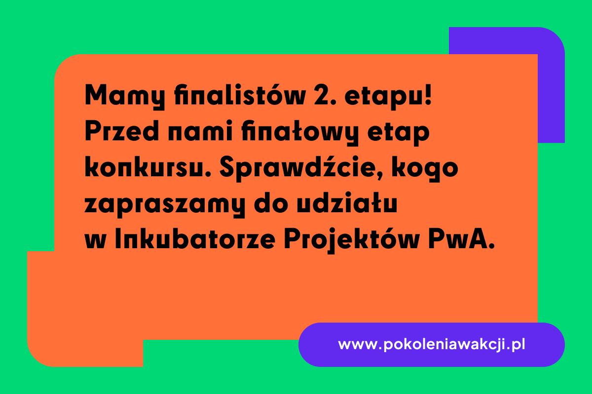 Projekty wybrane do&nbsp;III etapu Konkursu